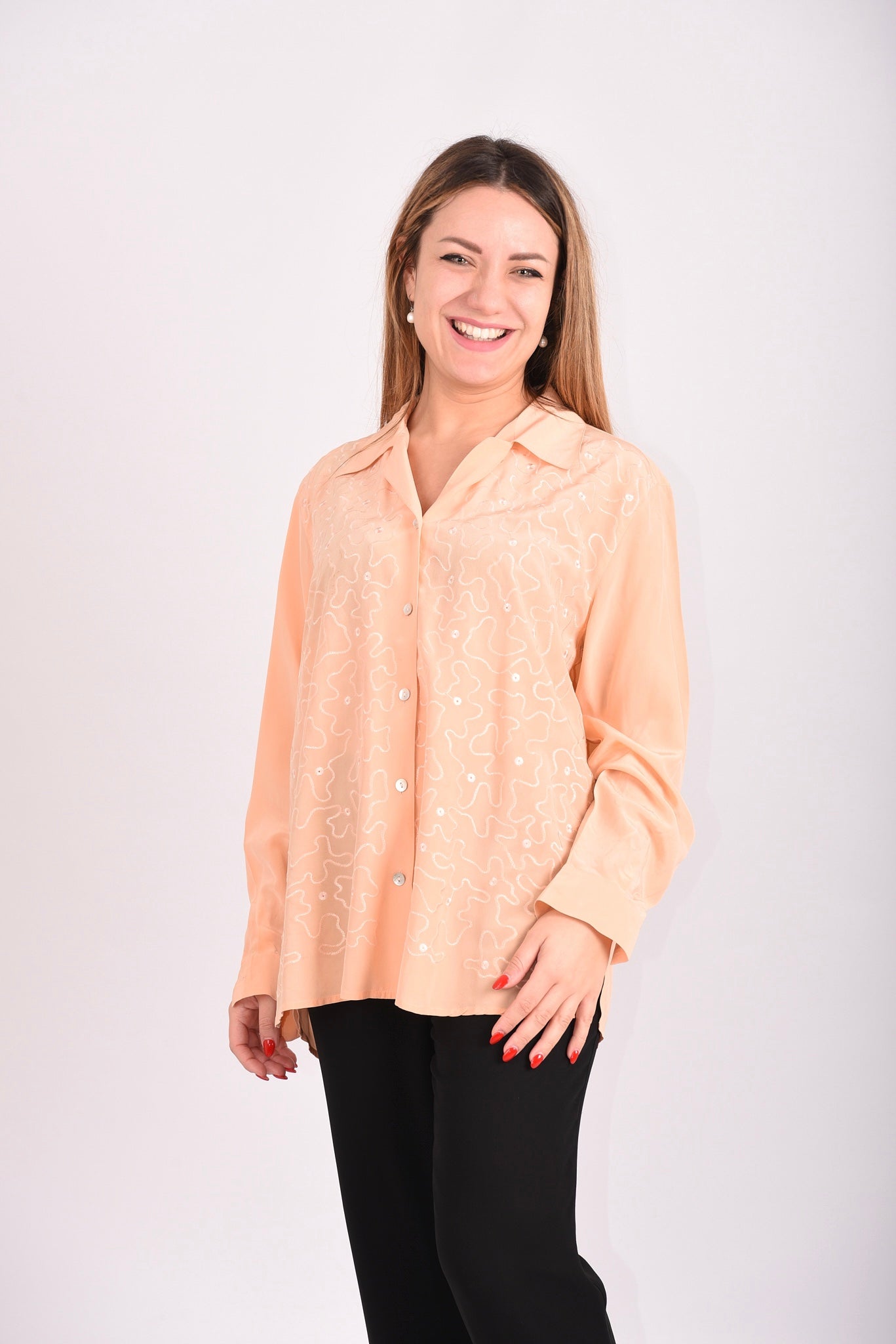 CAMICIA FIRMATA "ALBA FORNARI" PURA SETA