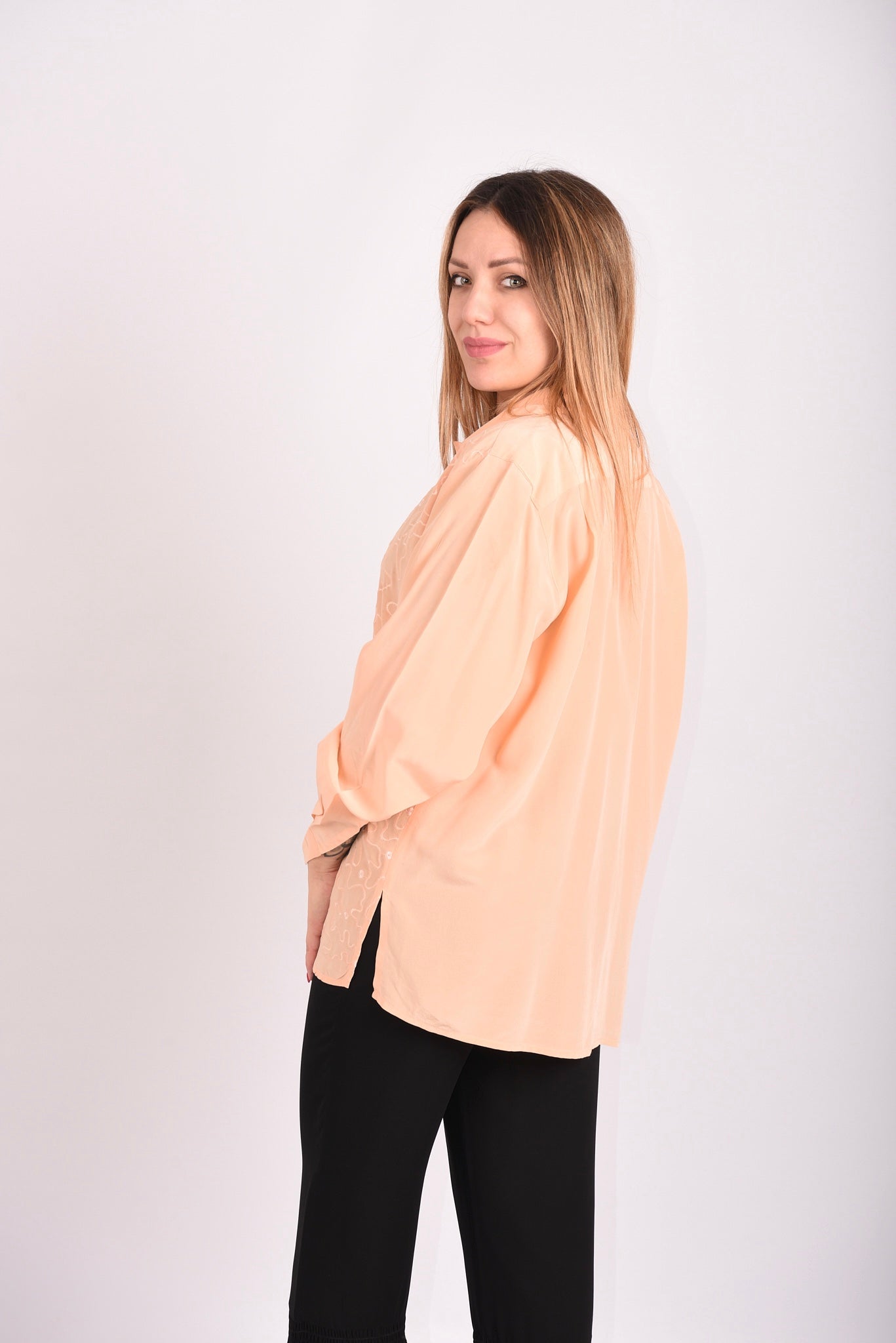 CAMICIA FIRMATA "ALBA FORNARI" PURA SETA