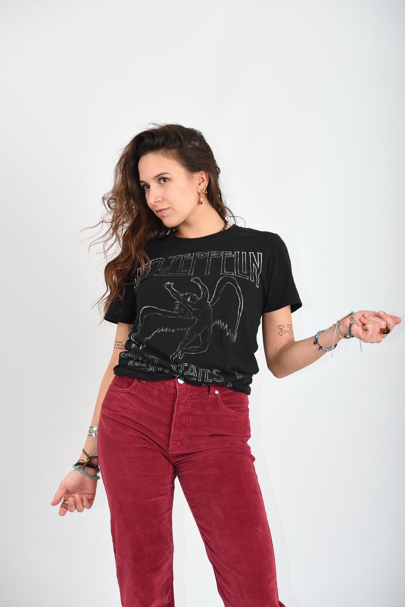 T-SHIRT CON STAMPA LED ZEPPELIN