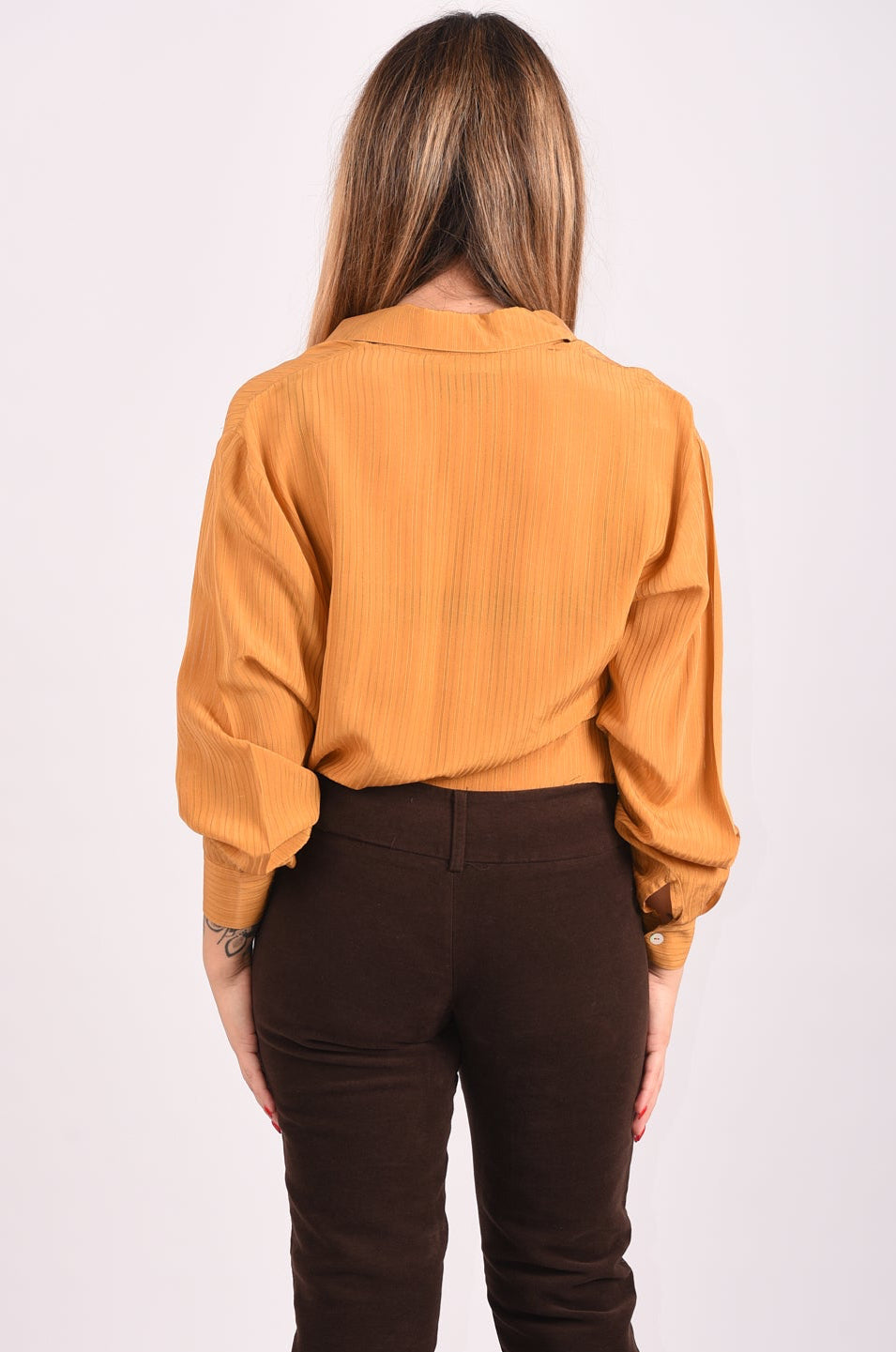 CAMICIA VINTAGE PURA SETA "ALBA FORNARI"