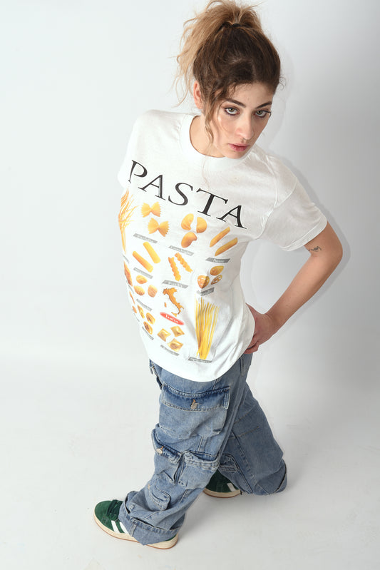 T-SHIRT CON STAMPA PASTA