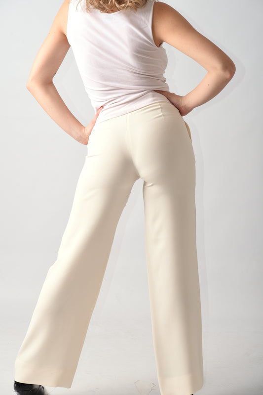 PANTALONE SETA FIRMATO "BLUNAUTA" MADE IN ITALY