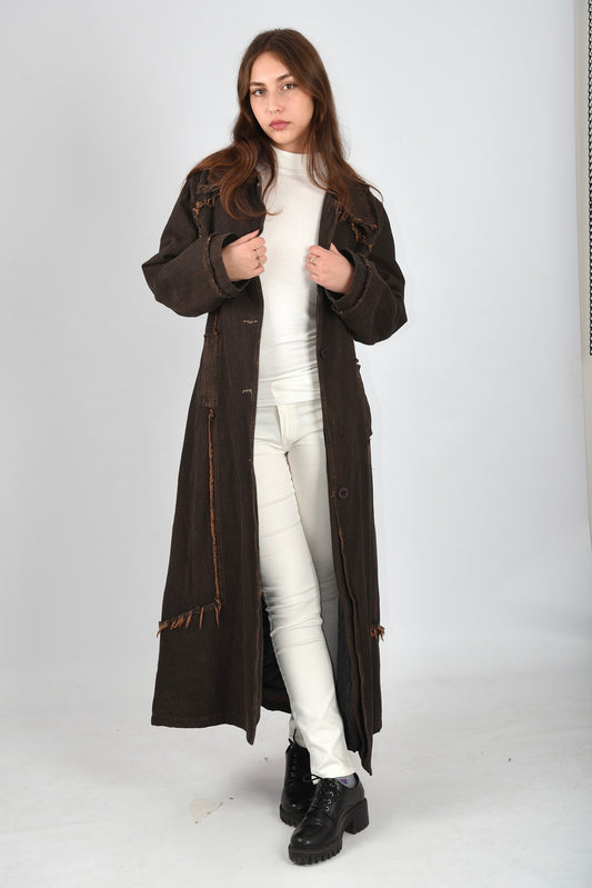 CAPPOTTO JEANS VINTAGE MADE IN ITALY