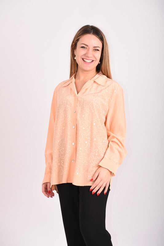 CAMICIA FIRMATA "ALBA FORNARI" PURA SETA